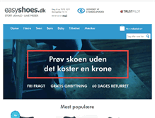 Tablet Screenshot of easyshoes.dk